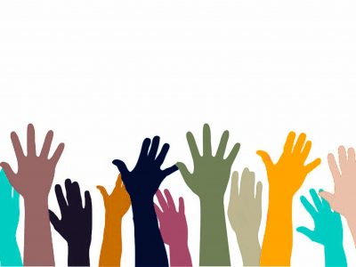 Hands of all ethnicities Hands of many colors